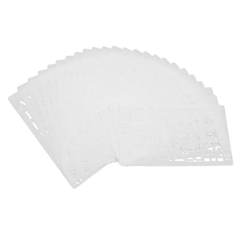 Angoily 24 Stück Malvorlagen Zeichenschablonen Zahlen Buchstaben Formen Vorlage Schablone Scrapbook Schablone Buchstaben Hand DIY Basteln Journal Notizbuch Tagebuch von Angoily