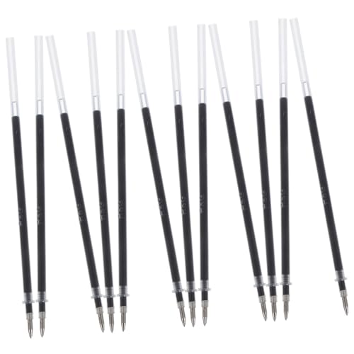 Angoily 24 Stück Schwarze Gelminen Kugelschreiber Ersatzminen Feine Spitze Schnelltrocknende Tinte Kompatibel für Schule Büro Alltag Flüssiges Schreiben Angoily 24 Stück Schwarze Gelminen Kugelschreiber Ersatzminen Feine Spitze Schnelltrocknende Tinte Kompatibel für Schule Büro Alltag Flüssiges Schreiben von Angoily