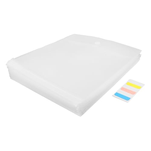 Angoily 24 Stück Teiliges Binder File Bag mit Sicherem Verschluss Seitenlade-fächern und Etiketten Kompakter Dokumenten-organizer für Scrapbooking Papier Kartonspeicherung für Schule und von Angoily