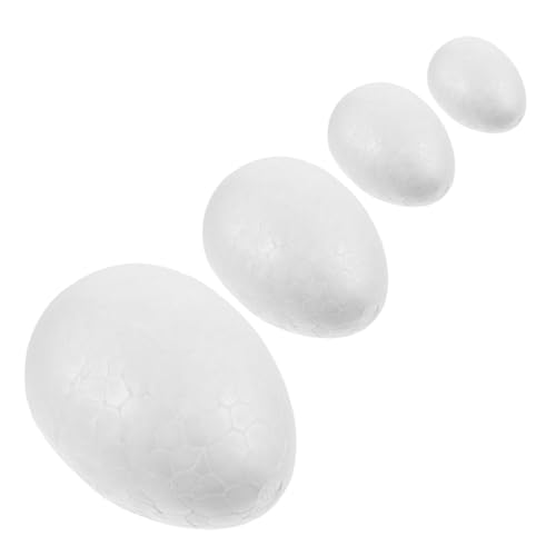 Angoily 24 Stück Teiliges DIY Ostereier zum Bemalen Handgefertigte Dekoration für Kreative Bastelprojekte und Feste Große Styroporeier für Ostern und Mehr von Angoily