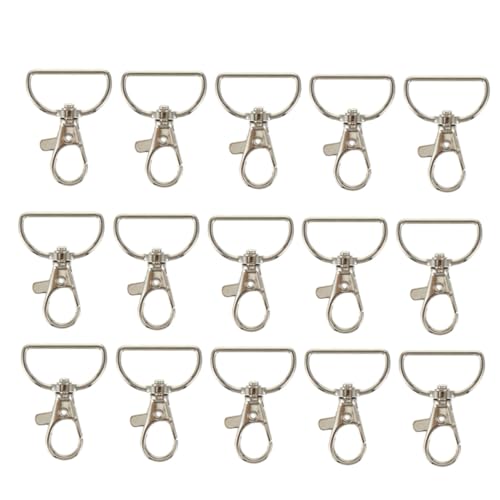 Angoily 24 Stück Teiliges Metall Schlüsselanhänger mit Drehbarem Karabinerhaken Stabile Lobster Claw Verschlüsse DIY Taschen Lanyard Clips für Schmuck und Lederbänder Angoily 24 Stück Teiliges Metall Schlüsselanhänger mit Drehbarem Karabinerhaken Stabile Lobster Claw Verschlüsse DIY Taschen Lanyard Clips für Schmuck und Lederbänder von Angoily