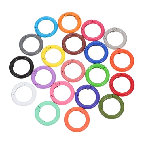 Angoily 24 Stück Teiliges Metall feder ringe aus Langlebige Schlüsselanhänger schnallen Vielseitige DIY Karabiner federringe für Taschen Schlüssel und Zubehör Zufällige Zufällige Farbe Angoily 24 Stück Teiliges Metall feder ringe aus Langlebige Schlüsselanhänger schnallen Vielseitige DIY Karabiner federringe für Taschen Schlüssel und Zubehör Zufällige Zufällige Farbe von Angoily