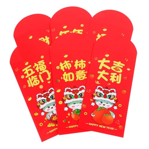 Angoily 24 Stück Teiliges Rote Umschläge Jahr Schlange mit Niedlichem Cartoon Schlangendesign Traditionelle Chinesische Glücksgeldumschläge für Lunar Year Hochzeit Geburtstag und Festtage Angoily 24 Stück Teiliges Rote Umschläge Jahr Schlange mit Niedlichem Cartoon Schlangendesign Traditionelle Chinesische Glücksgeldumschläge für Lunar Year Hochzeit Geburtstag und Festtage von Angoily