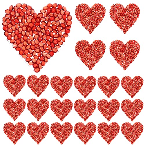 Angoily 24 Stück dekorative Flicken für Kleidung Strass Verzierungen Edelsteine für Kleidung nähen bunt geformt herzförmige Perlen Strass-Herz-Patches Strasssteine rot Angoily 24 Stück dekorative Flicken für Kleidung Strass Verzierungen Edelsteine für Kleidung nähen bunt geformt herzförmige Perlen Strass-Herz-Patches Strasssteine rot von Angoily