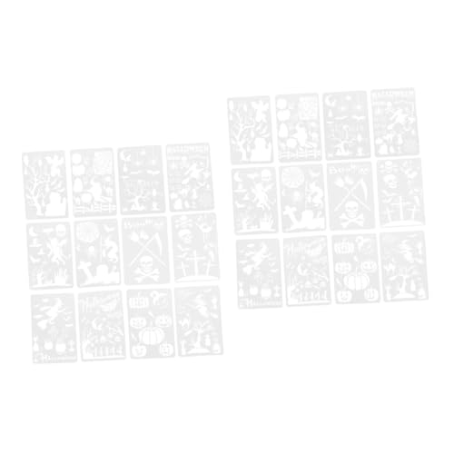 Angoily 24 Teiliges Halloween Painting Stencils Wiederverwendbare Malvorlagen aus Langlebigem Material DIY Zeichen Schablonen für Kreative Bastelprojekte Geeignet für Angoily 24 Teiliges Halloween Painting Stencils Wiederverwendbare Malvorlagen aus Langlebigem Material DIY Zeichen Schablonen für Kreative Bastelprojekte Geeignet für von Angoily