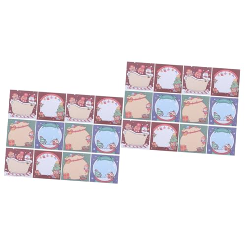 Angoily 24 Teiliges Selbstklebende Weihnachts Sticker Notizzettel mit Niedlichen Weihnachtsmotiven Quadratisch Glattes Papier für Einfache als für Schüler Praktische Weihnachtsdeko Angoily 24 Teiliges Selbstklebende Weihnachts Sticker Notizzettel mit Niedlichen Weihnachtsmotiven Quadratisch Glattes Papier für Einfache als für Schüler Praktische Weihnachtsdeko von Angoily