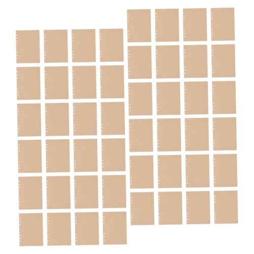 Angoily 240 Stück Nachfüllpapier Blanko Ringbuch Refill Blätter für Notizbuch Journal Binder Schreiben Büro Schule von Angoily
