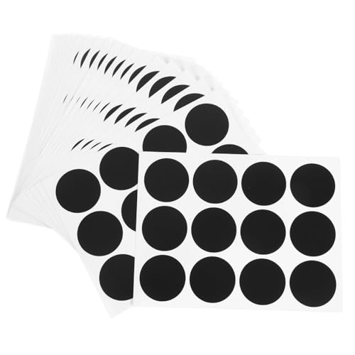 Angoily 240 Stück Teiliges Runde Klebeetiketten für Flaschen und Vorratsdosen Wasserfeste Schwarze Tafelfolie Aufkleber Ablösbar ohne Rückstände Selbstklebend für Küche Büro Schule und Angoily 240 Stück Teiliges Runde Klebeetiketten für Flaschen und Vorratsdosen Wasserfeste Schwarze Tafelfolie Aufkleber Ablösbar ohne Rückstände Selbstklebend für Küche Büro Schule und von Angoily
