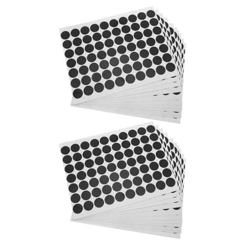 Angoily 25 Blatt Schwarze Rundaufkleber Selbstklebende Wasserdichte Etiketten Flexible PVC Punktetiketten zum Bedrucken Vielseitig für Flaschen Gefrierschrank und Outdoor-organisation Angoily 25 Blatt Schwarze Rundaufkleber Selbstklebende Wasserdichte Etiketten Flexible PVC Punktetiketten zum Bedrucken Vielseitig für Flaschen Gefrierschrank und Outdoor-organisation von Angoily