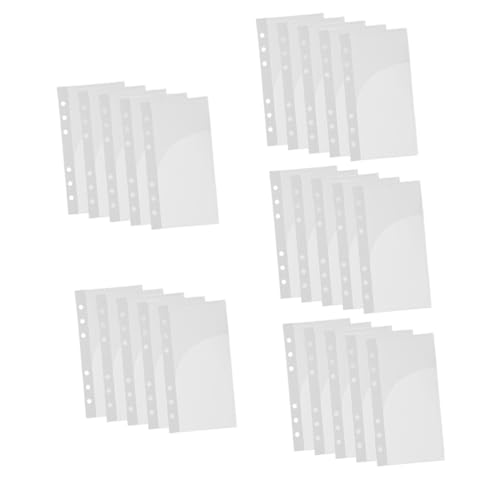 Angoily 25 Stck. Teiliges Binder Einlagen aus Robustem PP Kleine Transparente Budgettaschen für Dokumente Karten Notizen Vielseitige Organizer Ersatzteile für Ringbuch Leicht und Langlebig von Angoily