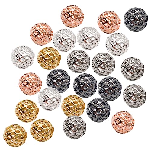 Angoily 25 Stück DIY Schmuckperlen Metallperlen für Ohrringe und Armbänder Geeignet für Kreative Handwerksprojekte Farben Gold Silber Schwarz Roségold Weiß Angoily 25 Stück DIY Schmuckperlen Metallperlen für Ohrringe und Armbänder Geeignet für Kreative Handwerksprojekte Farben Gold Silber Schwarz Roségold Weiß von Angoily