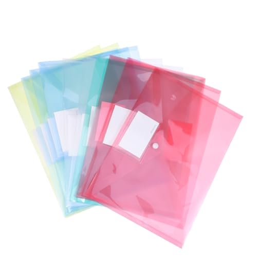 Angoily 25 Stück Dokumentenmappe Transparent Farben Rot Gelb Grün Druckknopfverschluss für Büro Zuhause und Aufbewahrung von Unterlagen Angoily 25 Stück Dokumentenmappe Transparent Farben Rot Gelb Grün Druckknopfverschluss für Büro Zuhause und Aufbewahrung von Unterlagen von Angoily