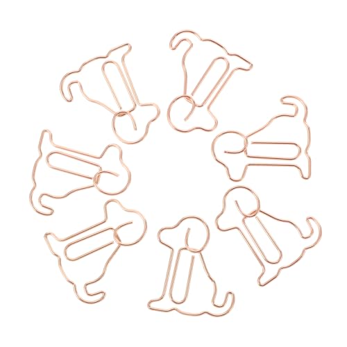 Angoily 25 Stück Metallklammern in Niedlicher Hundform Kreative Büroklammern als Lesezeichen und Paper Clips für Schüler Stabile und Langlebige Büroaccessoires in Roségold Angoily 25 Stück Metallklammern in Niedlicher Hundform Kreative Büroklammern als Lesezeichen und Paper Clips für Schüler Stabile und Langlebige Büroaccessoires in Roségold von Angoily