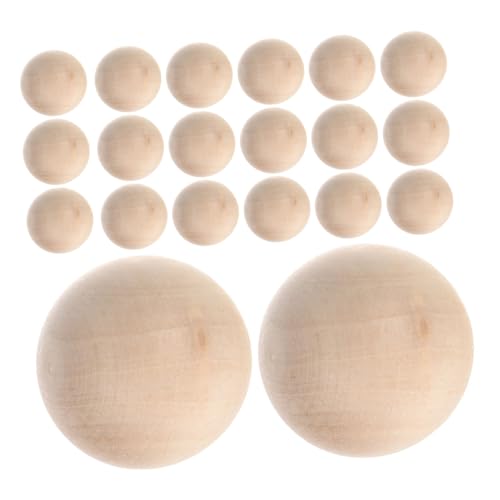 Angoily 25 Stück Teiliges Holzkugeln ohne Naturbelassene Runde Holzperlen mit Glatter Oberfläche Robuste DIY holzperlen für Bastelprojekte Dekorative Holzrundlinge für Handwerk und Angoily 25 Stück Teiliges Holzkugeln ohne Naturbelassene Runde Holzperlen mit Glatter Oberfläche Robuste DIY holzperlen für Bastelprojekte Dekorative Holzrundlinge für Handwerk und von Angoily