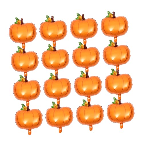 Angoily 25 Stück Teiliges Kürbis folienballon Wiederverwendbar Glänzend Schnell Aufblasbar Herbstliche Thanksgiving dekoration für Party Fest und Zuhause Warme Herbstatmosphäre von Angoily