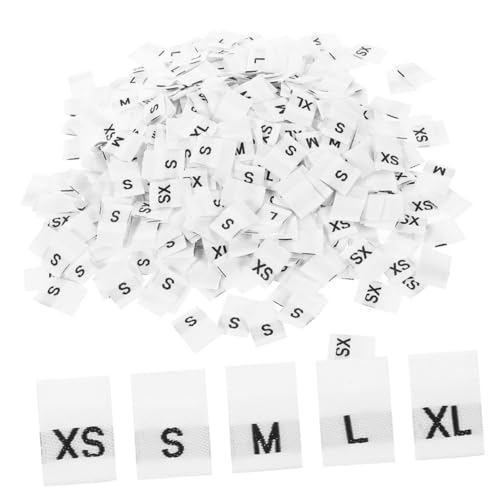 Angoily 250 Stück Kleidungsgrößenetiketten Gefaltet aus Hautfreundlichem Material Klare Größenangabe Xs xl Waschbare Stoffgrößenlabels zum Einnähen für Bekleidung und Hosen Einfach zu Angoily 250 Stück Kleidungsgrößenetiketten Gefaltet aus Hautfreundlichem Material Klare Größenangabe Xs xl Waschbare Stoffgrößenlabels zum Einnähen für Bekleidung und Hosen Einfach zu von Angoily