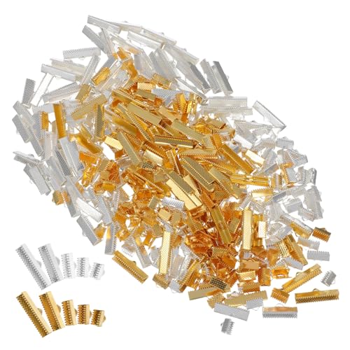 Angoily 250 Stück Metallband-endklemmen in Gold Silber Robuste Klemmen für Schmuckherstellung Vielseitige Band-endverschlüsse für Armbänder Halsketten Lesezeichen und DIY Bastelprojekte Angoily 250 Stück Metallband-endklemmen in Gold Silber Robuste Klemmen für Schmuckherstellung Vielseitige Band-endverschlüsse für Armbänder Halsketten Lesezeichen und DIY Bastelprojekte von Angoily