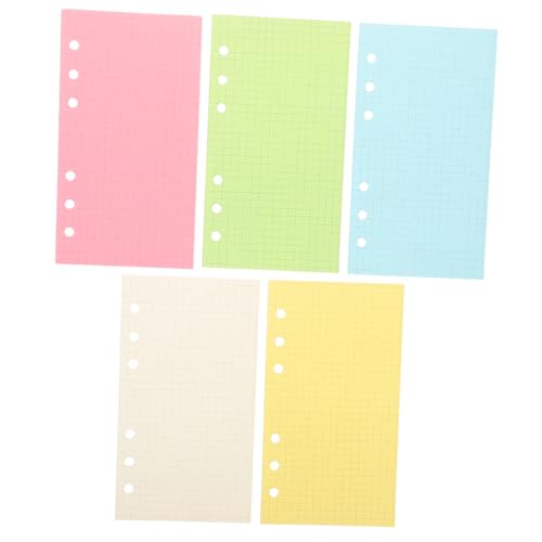 Angoily 250 Stück Nachfüllpapier Liniert Bunt Dickes Lose Papier für Wiederbefüllbare Ringbuch Planer Organizer Bürobedarf Tragbar für Notizen Reise Studium Arbeit von Angoily