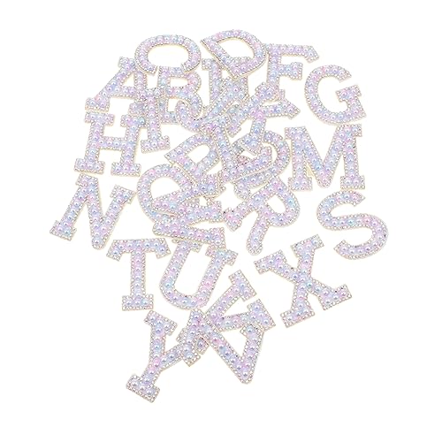 Angoily 26 Stück Patches Aufbügelbare Applikationen für Kleidung Taschen und Jeans Strass Stickerei für Diy Projekte und Handwerksarbeiten von Angoily