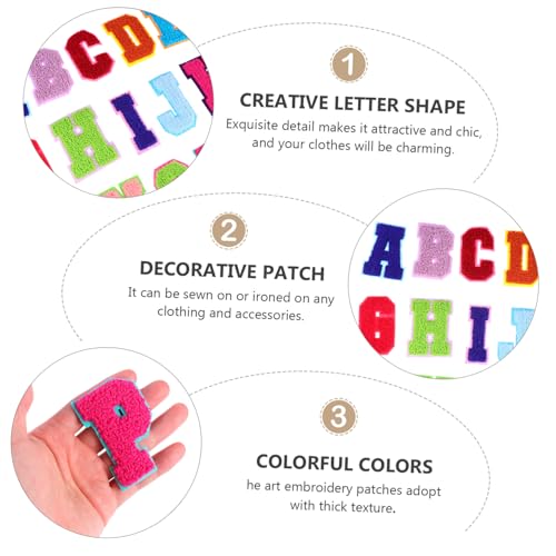 Angoily 26 Stück Teiliges Buchstaben aufnäher Aufnähen Bestickte DIY Patches für Kleidung Taschen Hüte Modische Applikationen zur Dekorativen Textilverzierung Angoily 26 Stück Teiliges Buchstaben aufnäher Aufnähen Bestickte DIY Patches für Kleidung Taschen Hüte Modische Applikationen zur Dekorativen Textilverzierung von Angoily