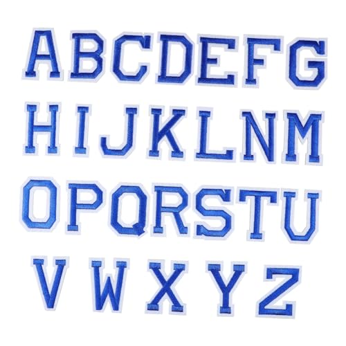 Angoily 26 Stück Teiliges Bügel Buchstaben Patches in Dunkelblau Bestickte Alphabet Aufnäher zum Aufbügeln für Kleidung Rucksäcke Reparaturflicken Flexible und Leichte DIY Stickflecken Angoily 26 Stück Teiliges Bügel Buchstaben Patches in Dunkelblau Bestickte Alphabet Aufnäher zum Aufbügeln für Kleidung Rucksäcke Reparaturflicken Flexible und Leichte DIY Stickflecken von Angoily