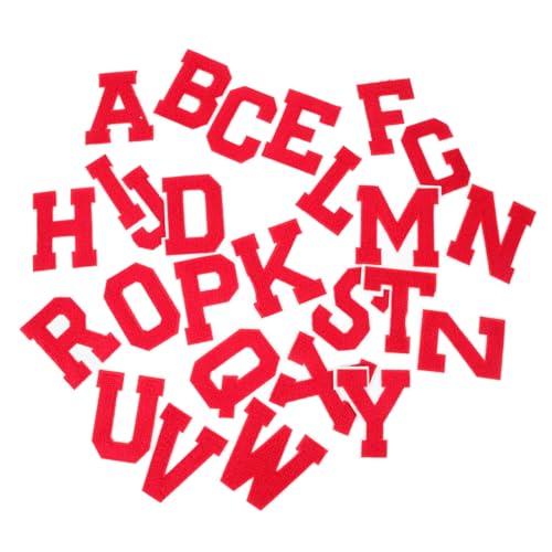 Angoily 26 Stück Teiliges Chenille Buchstaben Aufbügler Kleine Austauschbare Textil Patches für Kleidung Hüte Rucksäcke Selbstklebend Aufnähen Weiße Basis mit Rotem Schriftzug Langlebig Angoily 26 Stück Teiliges Chenille Buchstaben Aufbügler Kleine Austauschbare Textil Patches für Kleidung Hüte Rucksäcke Selbstklebend Aufnähen Weiße Basis mit Rotem Schriftzug Langlebig von Angoily