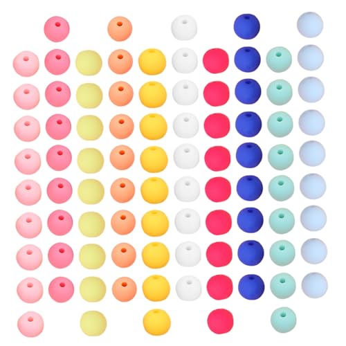 Angoily 270 Stück Teiliges Farbige Runde Spacer Perlen für Schmuckherstellung Leichte Robuste Bastelperlen in Candy farben Vielseitig für Armbänder Halsketten Ohrringe und DIY crafting von Angoily