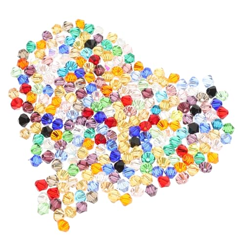 Angoily 280 Stück Glasperlen für Schmuckherstellung Facettierte Gemischte Farben Lose Perlen für Armbänder und Vielseitig Einsetzbar Langlebig und Bruchsicher für Diy Projekte von Angoily