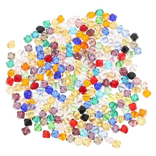 Angoily 280Stücke Glasperlen Für Schmuckherstellung DIY Bastelperlen Geformte Kristallperlen Vielseitig Einsetzbar Für Armbänder Und Halsketten Sicher Und Langlebig von Angoily