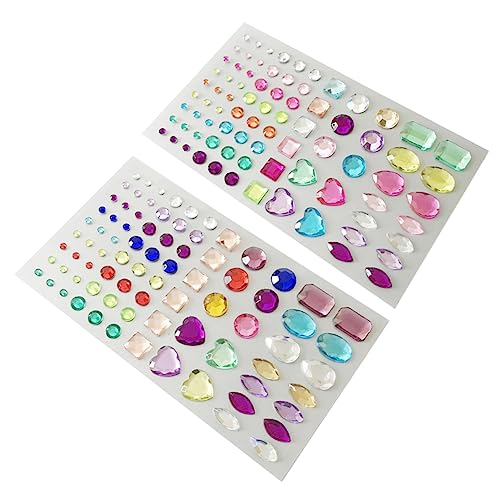 Angoily 2Blätter DIY Acryl Strass Perlen Selbstklebende Edelstein Aufkleber für Handy Bastelarbeiten und Scrapbooking Verschiedenen Farben für Dekorationen Angoily 2Blätter DIY Acryl Strass Perlen Selbstklebende Edelstein Aufkleber für Handy Bastelarbeiten und Scrapbooking Verschiedenen Farben für Dekorationen von Angoily