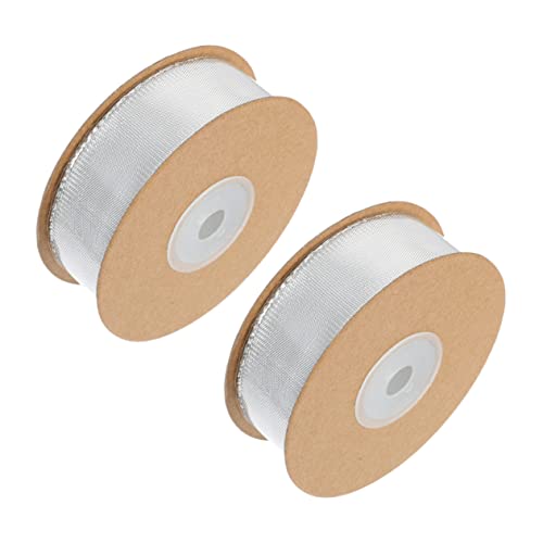 Angoily 2Rollen Geschenkband Zartes Bouquet Band Mit Metalldraht Für Dekoration Bastelarbeiten Und Geschenkverpackung Für Hochzeiten Weihnachten Angoily 2Rollen Geschenkband Zartes Bouquet Band Mit Metalldraht Für Dekoration Bastelarbeiten Und Geschenkverpackung Für Hochzeiten Weihnachten von Angoily
