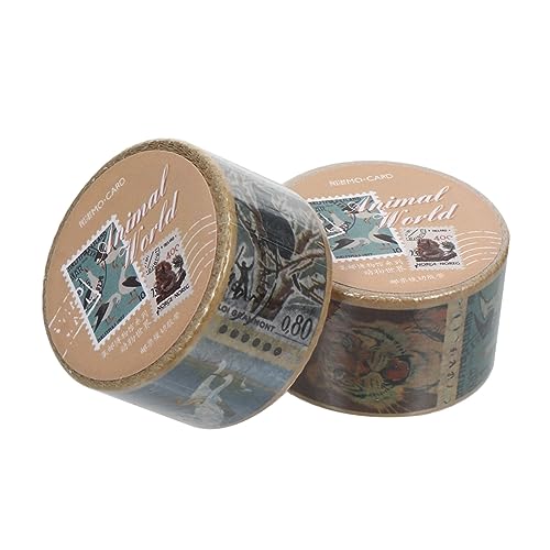Angoily 2Rollen Washi Tape Vintage Briefmarken Designs für Journaling Scrapbooking und Dekoration DIY Aufkleber für Notizbücher Kalender und Planer Zufälliges Muster Angoily 2Rollen Washi Tape Vintage Briefmarken Designs für Journaling Scrapbooking und Dekoration DIY Aufkleber für Notizbücher Kalender und Planer Zufälliges Muster von Angoily