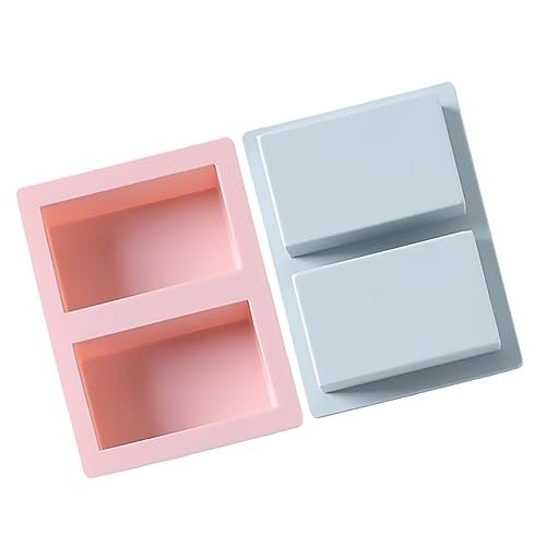 Angoily 2Stücke DIY Seifenform Quadratische Silikonform für Seifenherstellung Lebensmittelechte Backform Blau für Bastelprojekte und Dessertzubereitung Angoily 2Stücke DIY Seifenform Quadratische Silikonform für Seifenherstellung Lebensmittelechte Backform Blau für Bastelprojekte und Dessertzubereitung von Angoily
