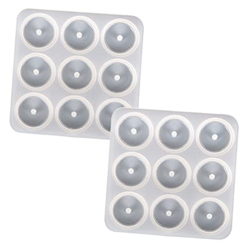 Angoily 2Stücke DIY Silikon Anhänger Form Wiederverwendbare Silikon Gießform für Schmuck Handgefertigte Dekorationen für Basteln und Epoxidharz Gießform von Angoily