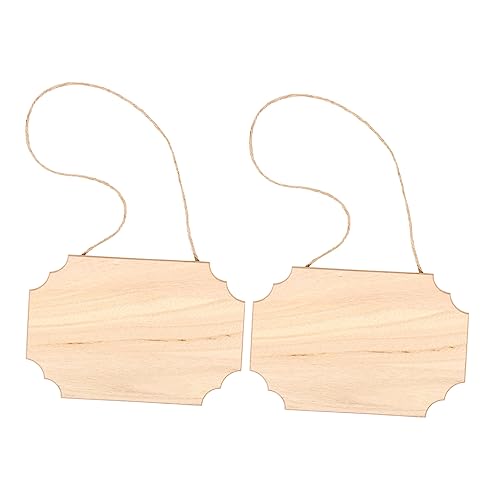 Angoily 2Stücke Hängende Holztafeln Für DIY Projekte Blanko Malerei Holzplaketten Zur Kreativen Gestaltung Und Dekoration Für Partys Und Bastelarbeiten von Angoily