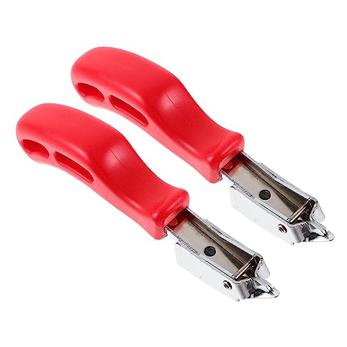 Angoily 2Stücke Klammerentferner aus Ergonomisches Abzieher Werkzeug für Möbel Manuelles Nagelentfernungswerkzeug Müheloses Entfernen von Heftklammern von Angoily