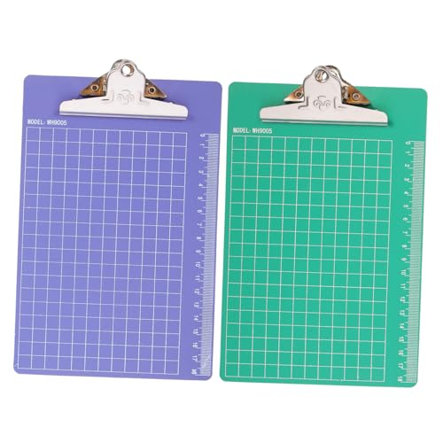 Angoily 2Stücke Klemmbrett aus Schreibplatten für Medizinische Aufzeichnungen Clipboards mit Stabilem Clip für Pflege und Notizen Langlebig von Angoily