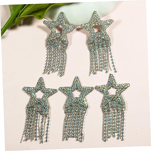 Angoily 2Stücke Strass Applikationen Zum Aufbügeln Sternförmige DIY Patches Für Kleidung Taschen Haarschmuck Bügelbilder Für Individuelles Design von Angoily