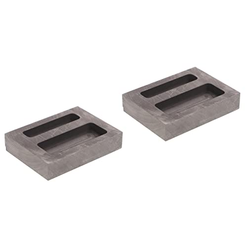 Angoily 2stücke Graphit Gussform Für Metallguss Zwei Zum Schmelzen Und Gießen Von Gold Aluminium Und Kupfer Geeignet Für Präzise Metallteile Und Experimente Hitzebeständig Und von Angoily