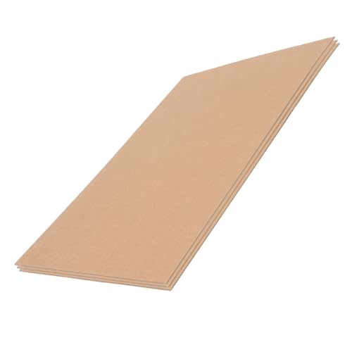 Angoily 3 Blätter Kraftkarton Brauner Bastelkarton mit Dicke für DIY Scrapbooking Einladungskarten Geschenkverpackung Etiketten Handschneidbar Vintage Kartonpapier von Angoily