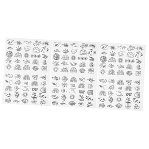 Angoily 3 Blätter Wasserlösliches Stickvlies Selbstklebend für Diy Stickprojekte Stabilisator für Leicht Abreißbar zum Handnähen Wasserlöslich Kaltem Wasser von Angoily