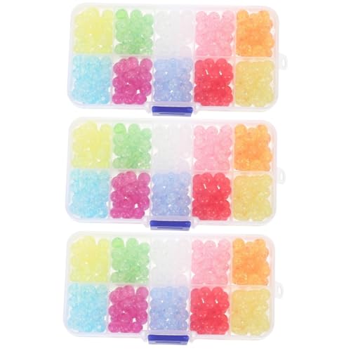 Angoily 3 Boxen Acrylperlen für Diy Schmuckherstellung Bunte Dekorative Lose Perlen für Armbänder und Box für Kreative Bastelprojekte und Angoily 3 Boxen Acrylperlen für Diy Schmuckherstellung Bunte Dekorative Lose Perlen für Armbänder und Box für Kreative Bastelprojekte und von Angoily