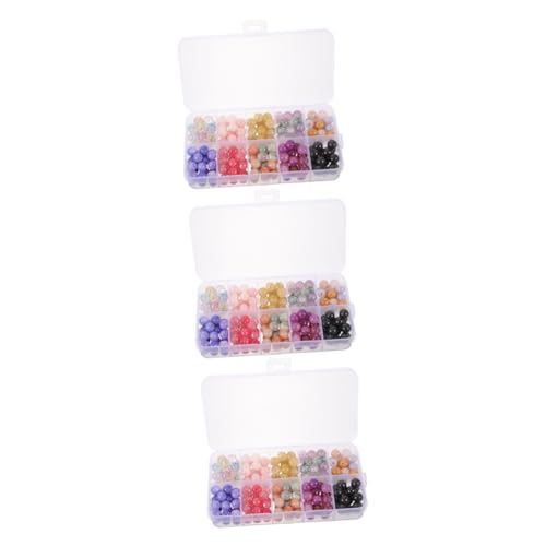 Angoily 3 Boxen Bunte Glasperlen für Schmuckherstellung Runde Diy Bastelperlen für Armbänder und Ohrringe Vielseitig Einsetzbar für Kreative Projekte Angoily 3 Boxen Bunte Glasperlen für Schmuckherstellung Runde Diy Bastelperlen für Armbänder und Ohrringe Vielseitig Einsetzbar für Kreative Projekte von Angoily