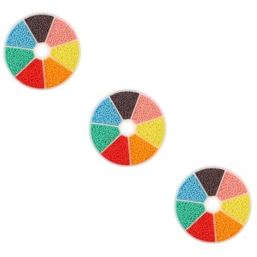 Angoily 3 Boxen Buntglasperlen Schmuck Perlen machen Schmuckperlen Glasperlen für Schmuckherstellung Perlen basteln Perlen zum Basteln Perlen zur Schmuckherstellung zarte Glasperlen von Angoily