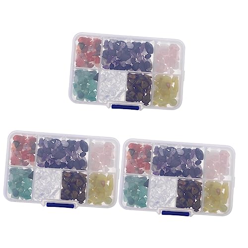 Angoily 3 Boxen Unregelmäßige Steinperlen für Diy Schmuckherstellung Teiliger mit Verschiedenen und Formen für Armbänder und Ohrringe Kreative Bastelprojekte von Angoily