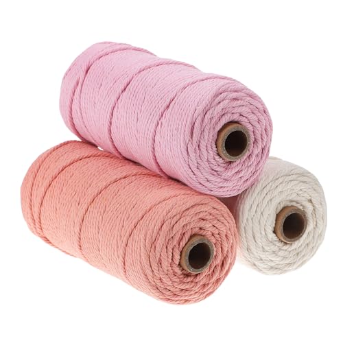 Angoily 3 Bunte Baumwollschnur Baumwollgarne Zum Stricken Makramee-schnur Baumwollseil Dickes Garn Zum Häkeln Baumwollkordel Taschenherstellungszubehör Garn Zum Basteln Bulk-garn Baumwolle Angoily 3 Bunte Baumwollschnur Baumwollgarne Zum Stricken Makramee-schnur Baumwollseil Dickes Garn Zum Häkeln Baumwollkordel Taschenherstellungszubehör Garn Zum Basteln Bulk-garn Baumwolle von Angoily