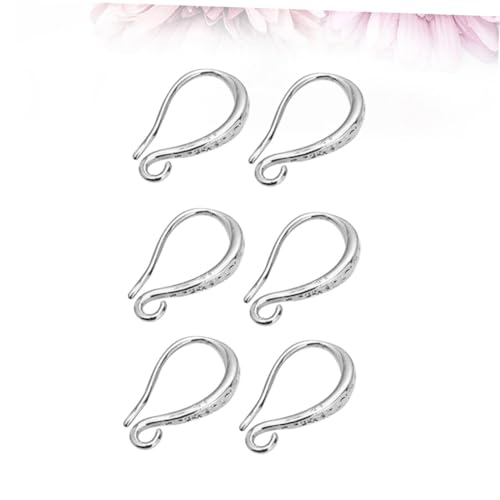 Angoily 3 Paar DIY Ohrhaken Ohrring Zubehör Lifting Ear Hook aus Langlebigem Metall Weißgold Schmuckherstellung Zubehör für Damen und Bastler von Angoily