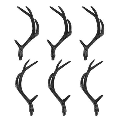 Angoily 3 Paar Halloween Geweih Stirnband Diy Rentierhörner Haarreif für Party Festival Tierkostüm Haaraccessoire Leicht Detailgetreu Bequem Langlebig für Cosplay und Festveranstaltungen von Angoily