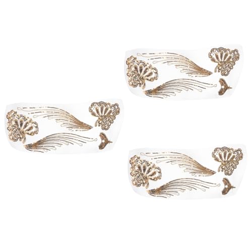 Angoily 3 Paare Goldene Pailletten Mesh Stickerei Aufnäher für Diy Tanzkleidung und Dekoration Vielseitige Applikation für Modeaccessoires Angoily 3 Paare Goldene Pailletten Mesh Stickerei Aufnäher für Diy Tanzkleidung und Dekoration Vielseitige Applikation für Modeaccessoires von Angoily