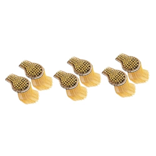 Angoily 3 Paare Riveted Epauletten mit Quasten Hochwertige Schulterdekorationen für Kostüme für Bühnenauftritte und Festliche Anlässe Leicht und Langlebig Angoily 3 Paare Riveted Epauletten mit Quasten Hochwertige Schulterdekorationen für Kostüme für Bühnenauftritte und Festliche Anlässe Leicht und Langlebig von Angoily